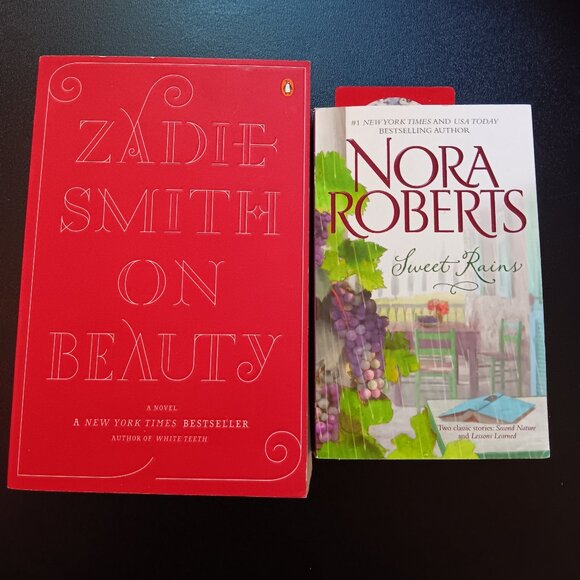 TWO BOOKS: ZADIE SMITH ON BEAUTY AND SWEET RAINS BY NORA ROBERTS - Picture 1 of 5